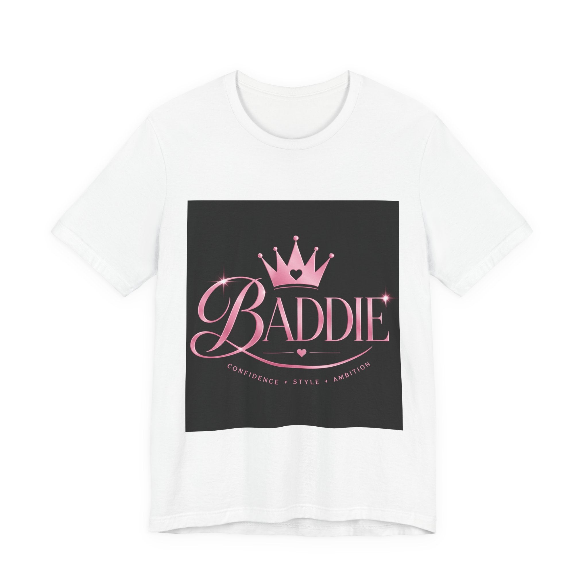 Baddie Crown Tee — Pink Glam "Baddie" Graphic T-Shirt
